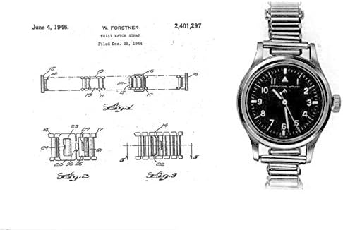 Bracelet en acier inoxydable style rétro 1940/50s "Bonklip" 18mm - Idéal pour montres anciennes ou rétro