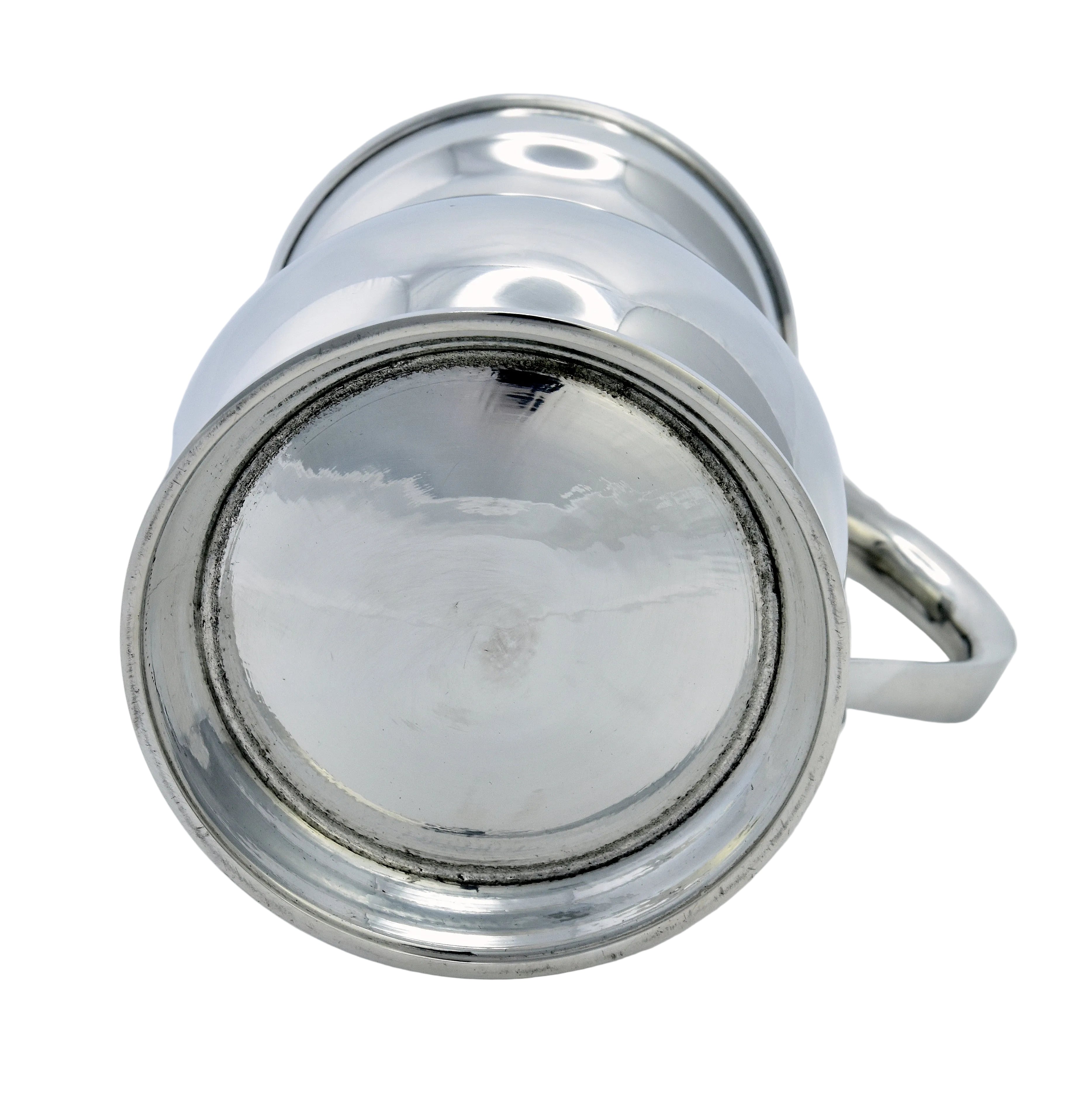 James Yates One Pint 19th Century Pattern Pewter Baluster Tankard - This is an exact remake of the manufacturers original