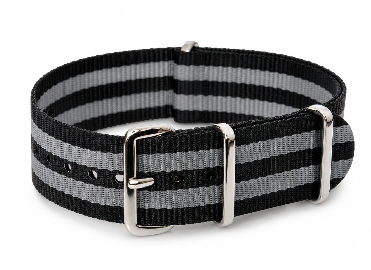 22mm "Bond" NATO Military Watch Strap with Stainless Steel Buckles