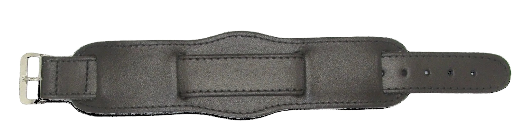 Brown 1950s Pattern 18mm Leather Military Watch Strap