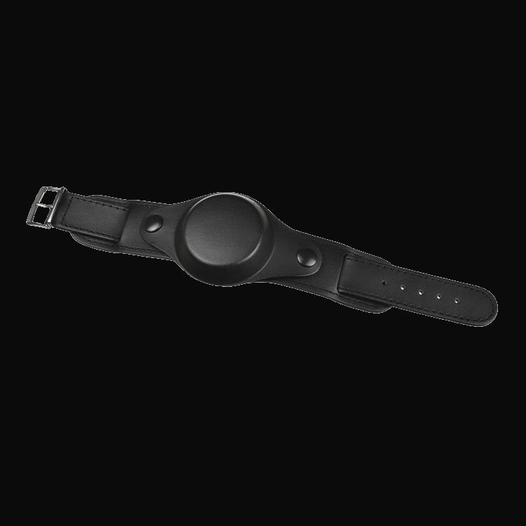 20mm Schwarzes 1950er Muster Leder Militär-Uhrenarmband mit schützendem Gesichtsschutz