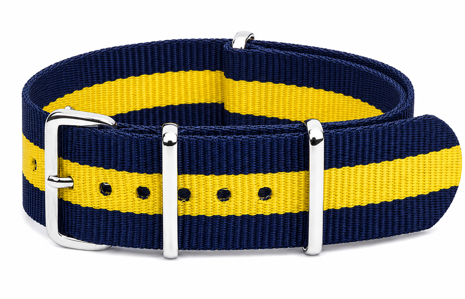 22mm Blue and Yellow NATO Military Watch Strap