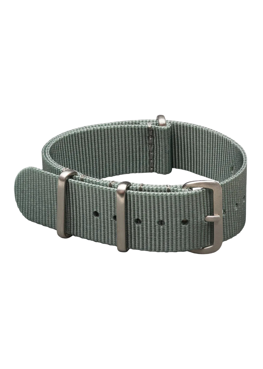 20mm Gray NATO Military Military Watch Strap with Stainless Steel Fasteners