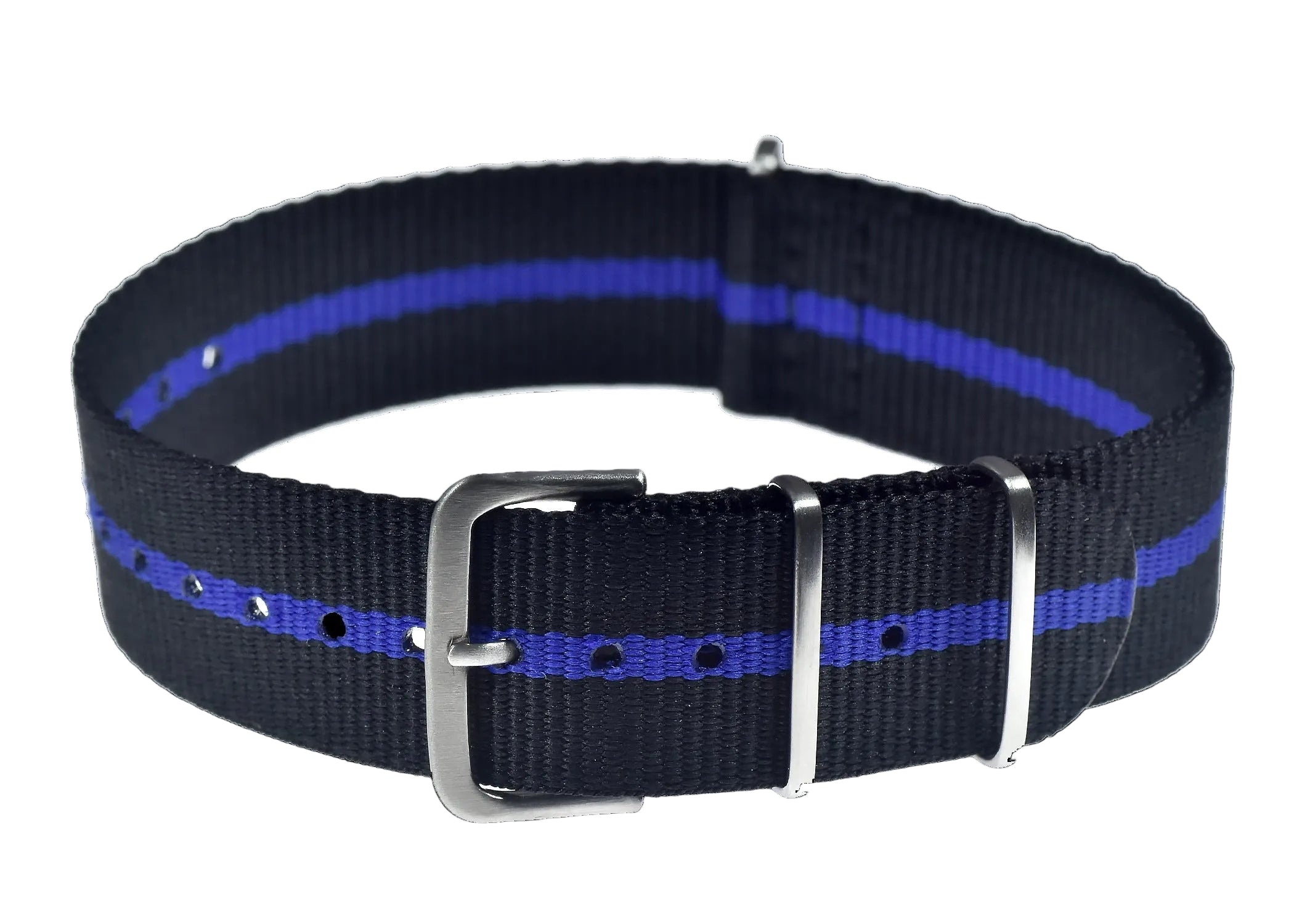 20mm "Thin Blue Line" Police Pattern Ballistic Nylon Webbing Strap