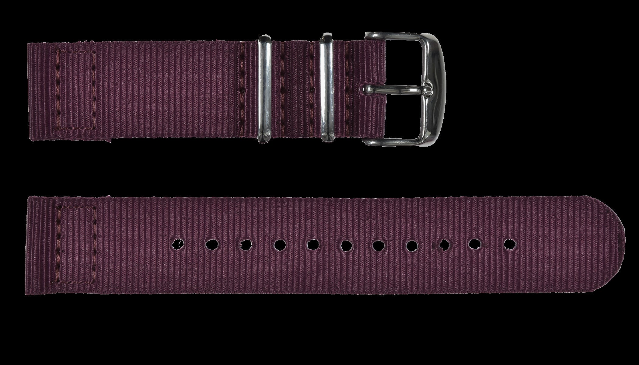 Cinturino orologio militare NATO a 2 pezzi da 20mm del Reggimento Paracadutisti in nylon balistico con fermagli in acciaio inox
