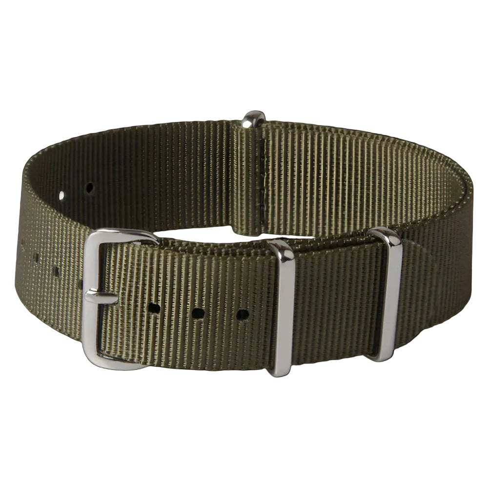 20mm Nylon Webbing NATO Military Watch Strap Army Green
