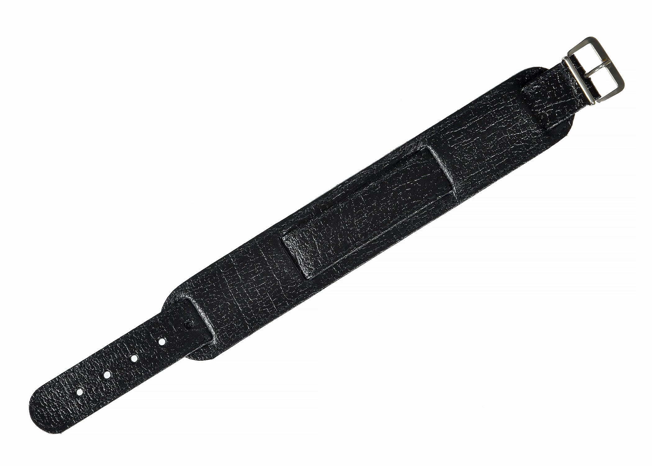 Correa de cuero negro NATO de 18 mm patrón de los años 50