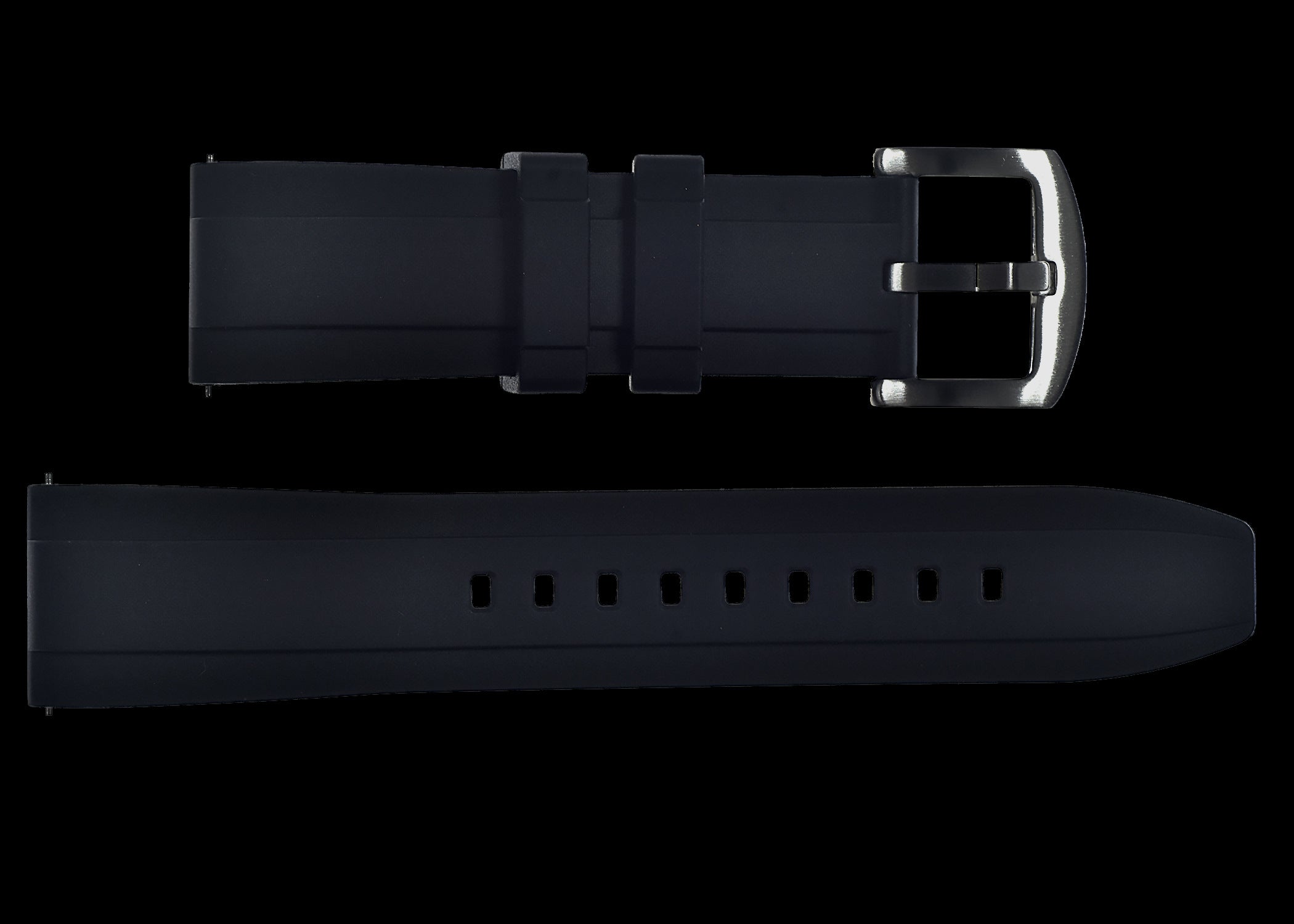 20mm FKM (Glatt) Gummiband mit Schnellverschluss für schnelles und einfaches Anbringen und Abnehmen