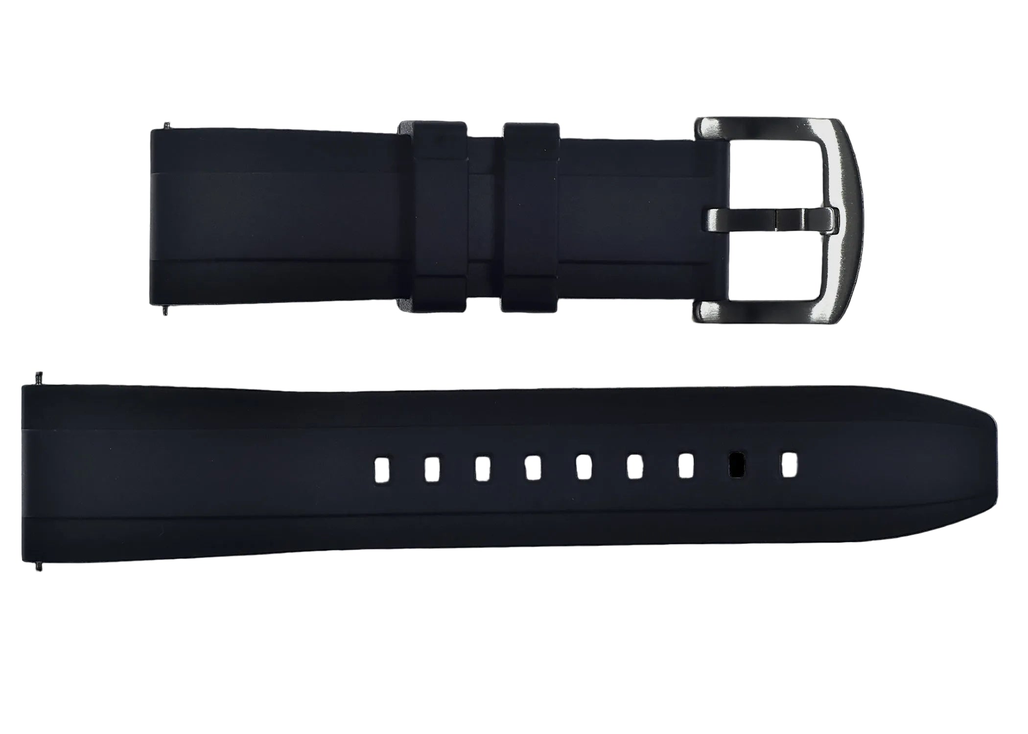 20mm FKM (Smooth) Rubber Strap with Quick Release Feature for Fast and Easy Fitting and Removal