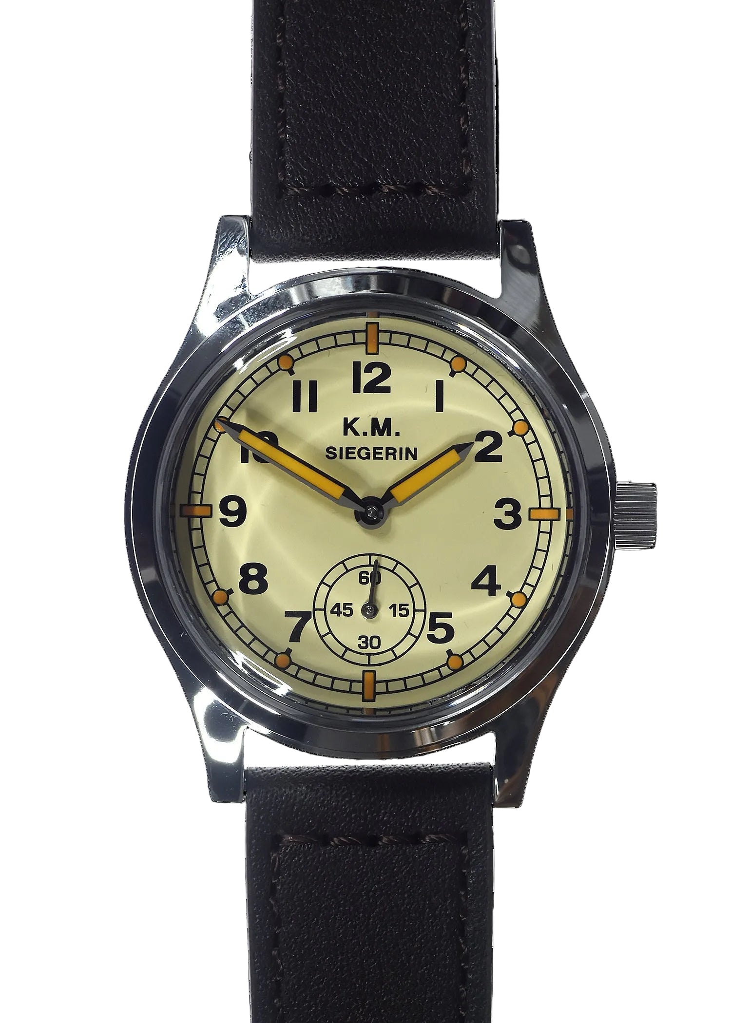 Montre Siegerin Kriegsmarine (marine allemande) motif WW2 avec mouvement mécanique automatique 21 rubis