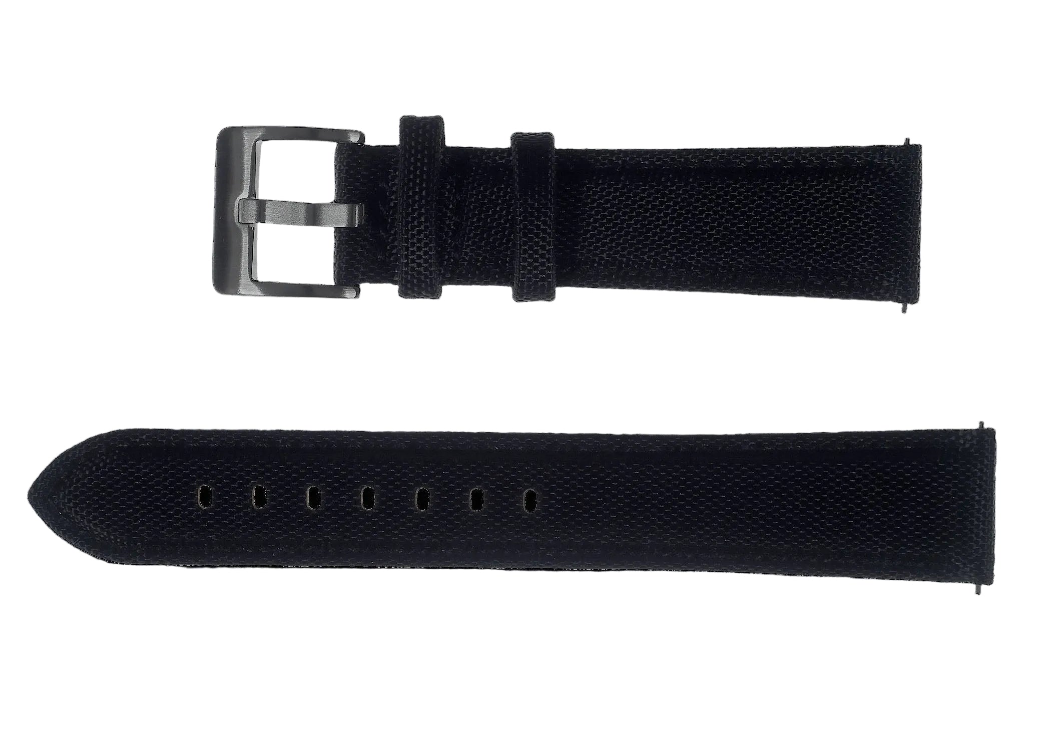 20mm Black Sailcloth CORDURA® Watchstrap