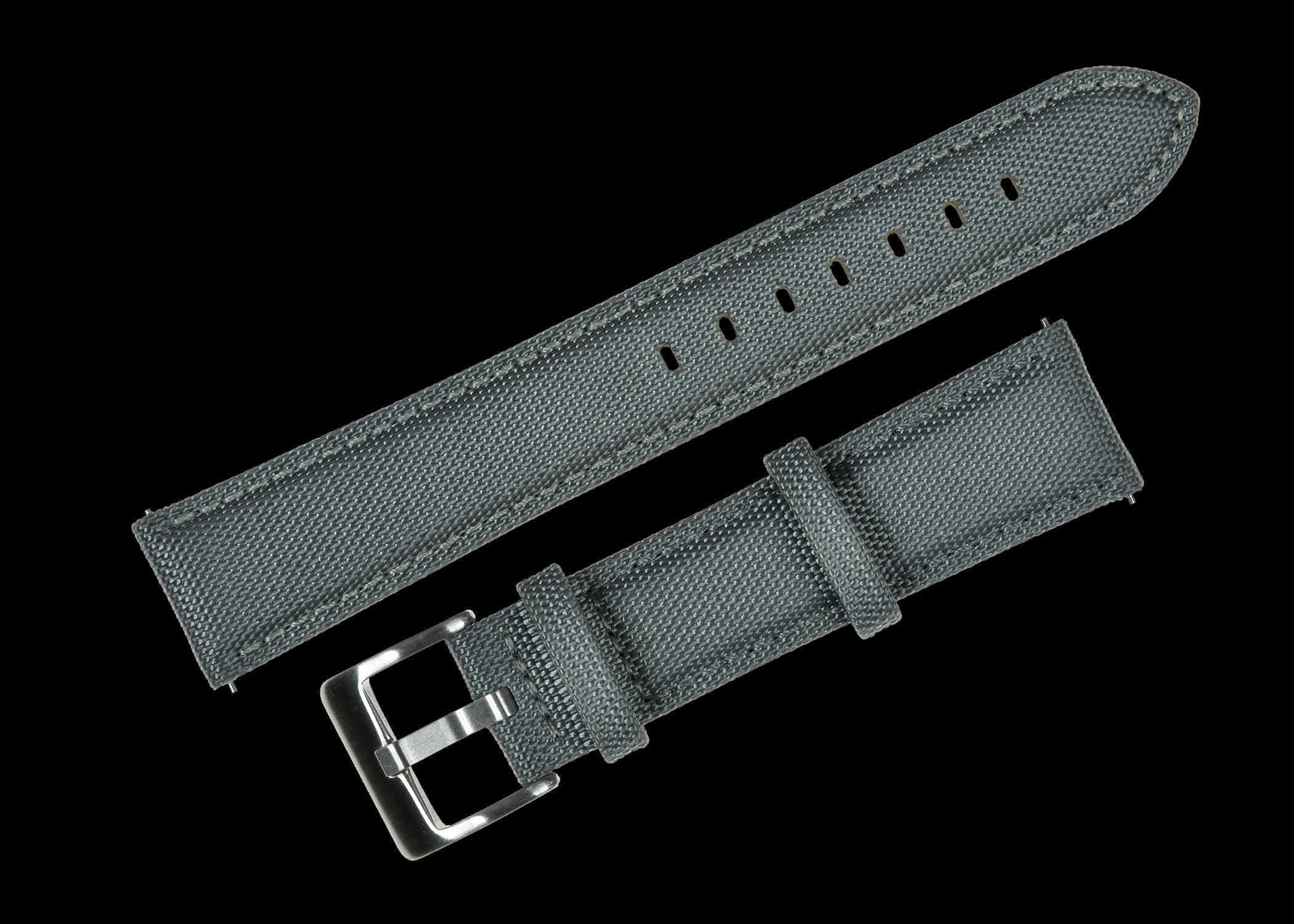 18mm Graues Segeltuch CORDURA® Uhrenarmband