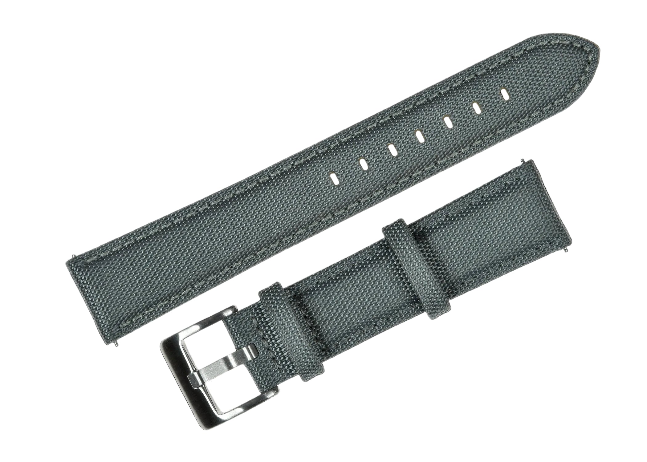 22mm Grey Sailcloth CORDURA® Watchstrap