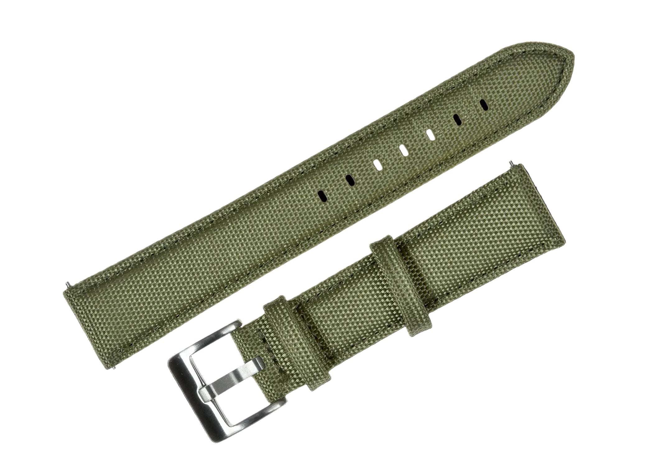 24mm Olive Green Sailcloth CORDURA® Watchstrap
