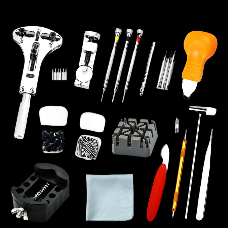 Kit professionnel de réparation de montres 140+ pièces