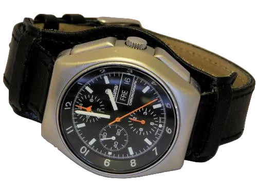20mm German "Luftwaffe / Bund” Aviators Leather Military Watch Strap