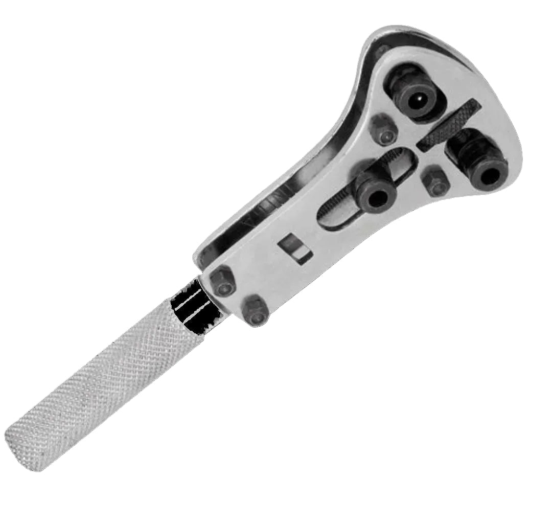 Abre traseras de reloj con 18 puntas intercambiables para adaptarse a todo tipo de traseras