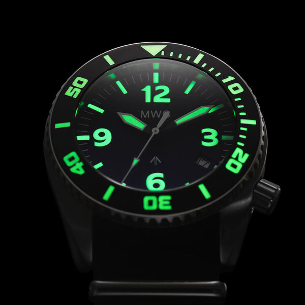 MWC "Depthmaster" 100atm / 3,280ft / 1000m Water Resistant Military Divers Watch in Stainless Steel Case with Helium Valve (Automatic)