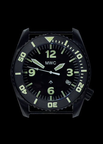 MWC "Depthmaster" 100atm / 3,280ft / 1000m Water Resistant Military Divers Watch in PVD Stainless Steel Case with Helium Valve (Automatic)