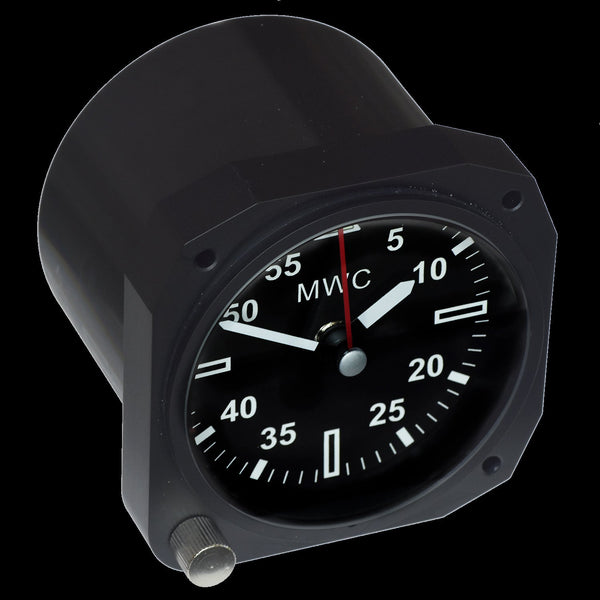 Limited Edition Replica Cockpit / Desk Clock in Matt Black Finish