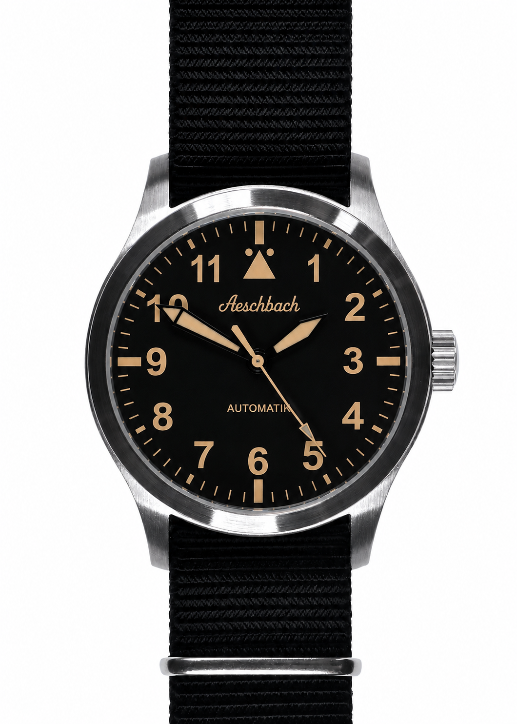 Reloj de campo clásico Aeschbach de los años 50/60 con movimiento automático de 24 rubíes