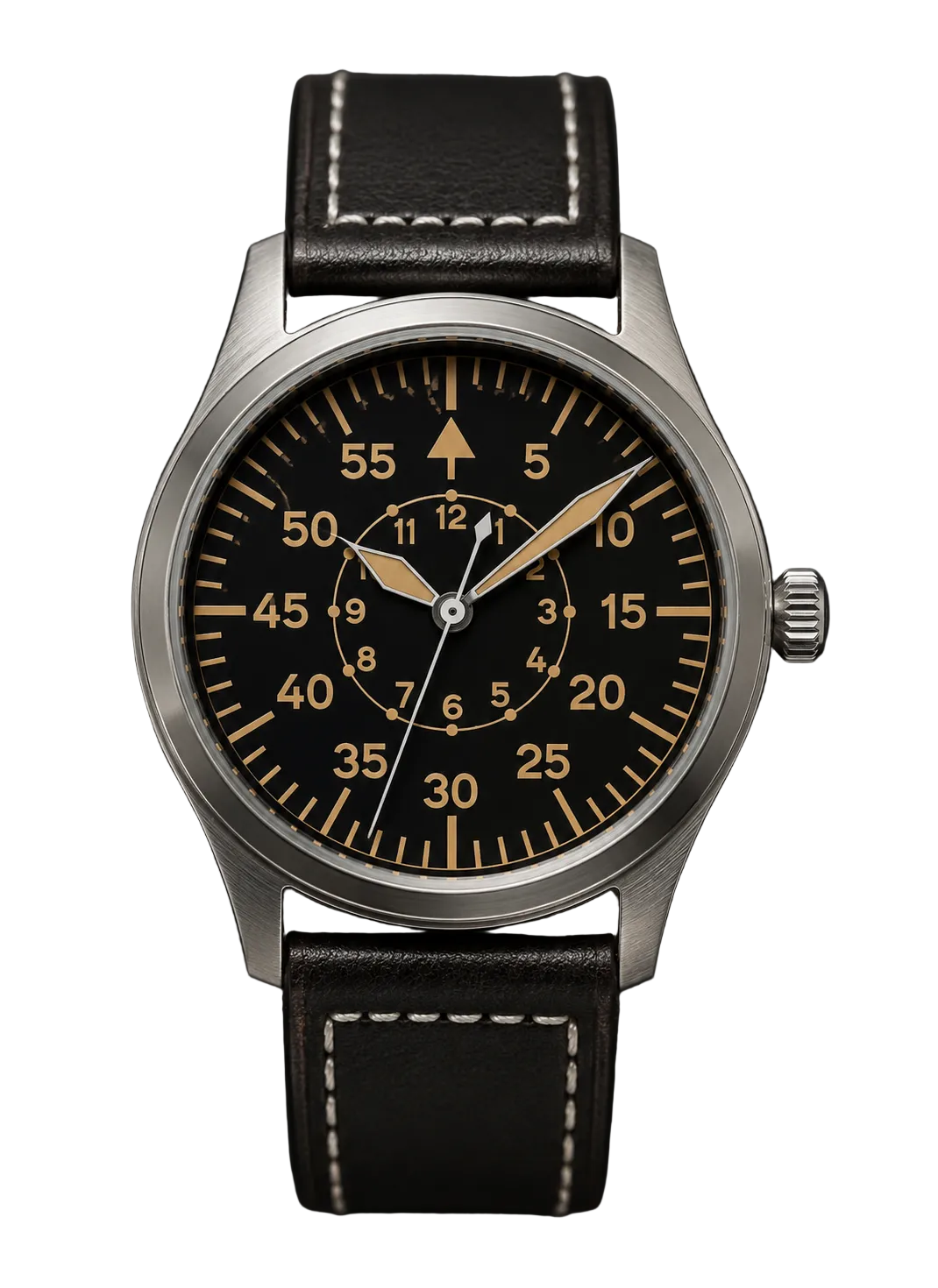 Aeschbach Classic 46mm Automatik XL Luftwaffe Muster Militärpiloten Uhr mit Saphirglas