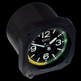 Limited Edition Replica Airspeed Indicator Cockpit / Desk Clock in Matt Black Finish