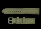 2 Piece Retro Pattern 20mm Canvas Military Watch Strap in Olive Drab - The Ideal Durable Fabric Strap for Military Watches