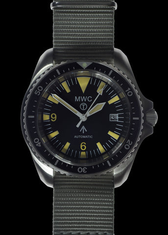 MWC 1999-2001 Pattern Automatic Military Divers Watch  - Retro Luminous Paint, Sapphire Crystal, 60 Hour Power Reserve