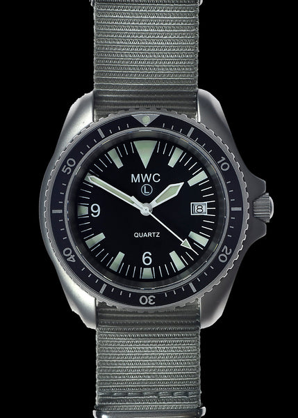 Latest MWC Quartz Military Divers Watch with Sapphire Crystal and 10 Year Battery Life - NATO STOCK NUMBER NSN 6645-99-157-3496