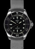 MWC 24 Jewel 1982 Pattern 300m Automatic Military Divers Watch with Sapphire Crystal on a NATO Webbing Strap (Date Version)