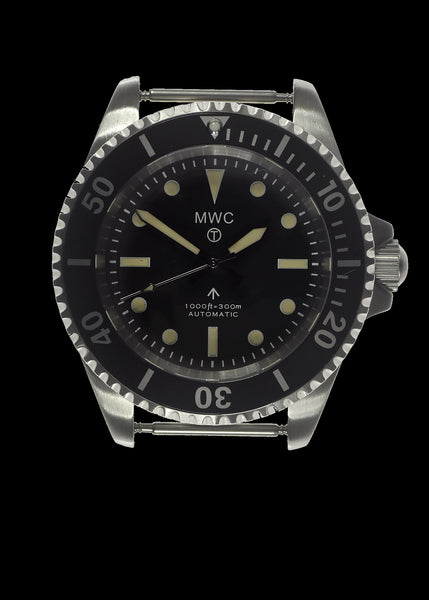 MWC 24 Jewel 1982 Pattern 300m Automatic Military Divers Watch with Sapphire Crystal on a NATO Webbing Strap (Non Date Version)