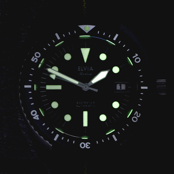 ELVIA Automatic Military Divers Watch with Sapphire Crystal and 24 Jewel Automatic Movement