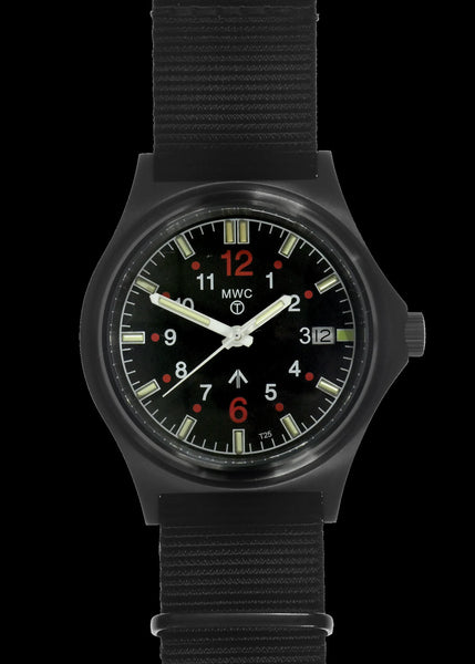 G10SL MKV 200m/660ft Water Resistant Military Watch in Black PVD with GTLS Tritium Light Sources, Sapphire Crystal and 10 Year Battery Life