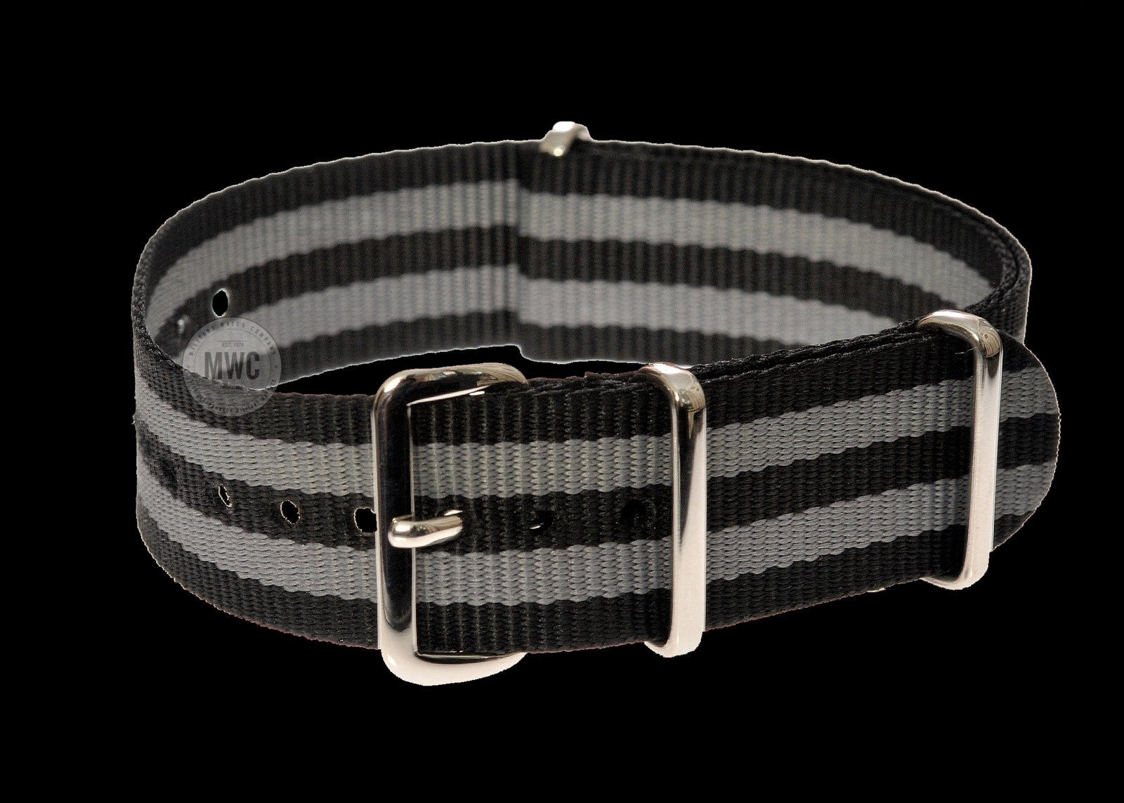 22mm "Bond" NATO Militär-Uhrenarmband mit Edelstahl-Schnallen