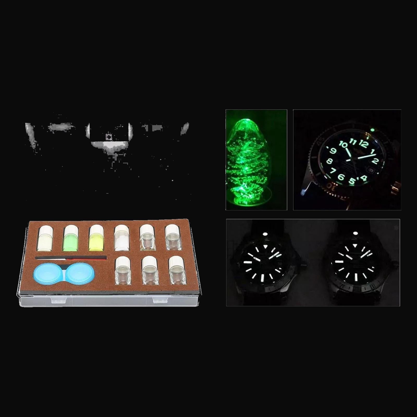 Kit de peinture luminescente de haute qualité pour restaurer aiguilles, cadrans, index et points de lunette de montre