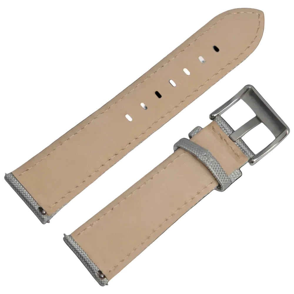 22mm ライトグレー セイルクロス CORDURA® ウォッチストラップ