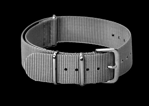 18mm Grey NATO Military Watch Strap