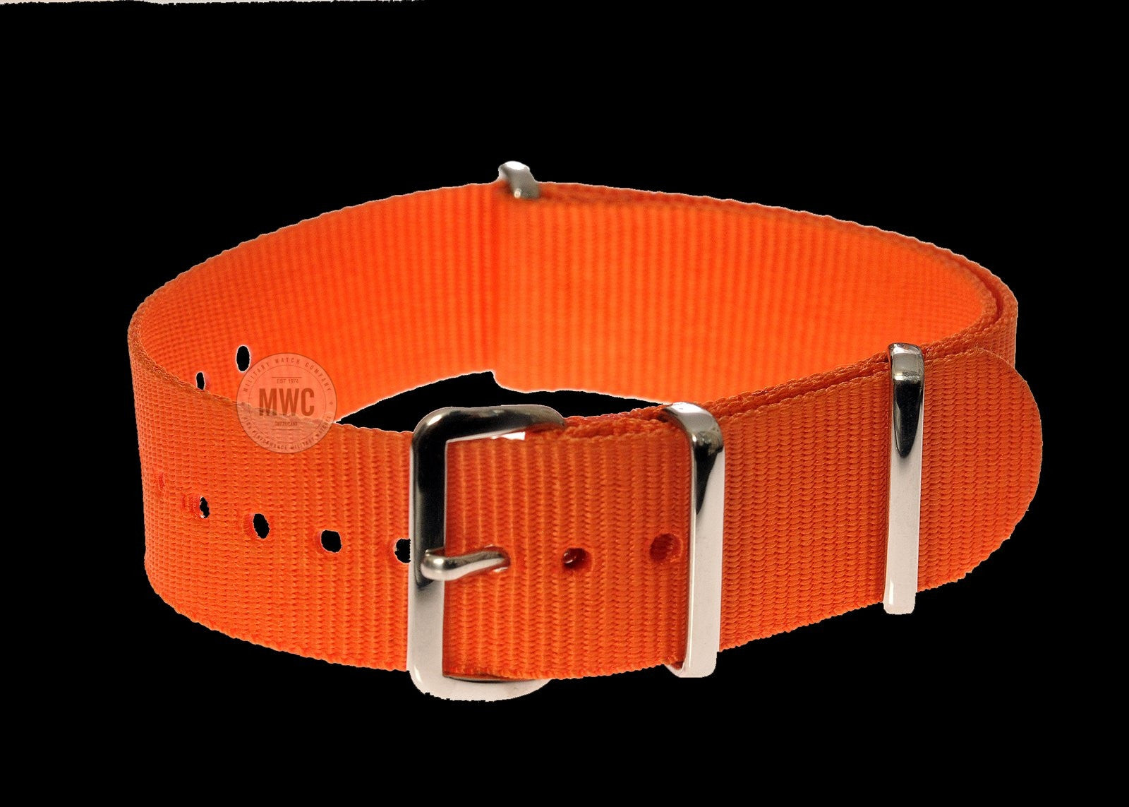 18mm Oranges "Hochsichtbares" Such- und Rettungs-(SAR) NATO Militär-Uhrenarmband