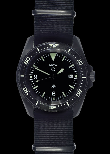 MWC Heavy Duty 300m Military Divers Watch in PVD Steel Case (Automatic) Latest Model with Ceramic Bezel and Sapphire Crystal