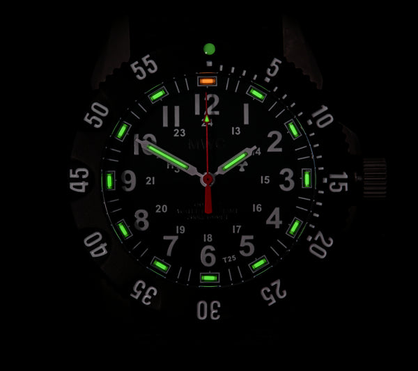 MWC P656 PVD Titanium Tactical Series Watch with GTLS Tritium and Ten Year Battery Life (Date Version)