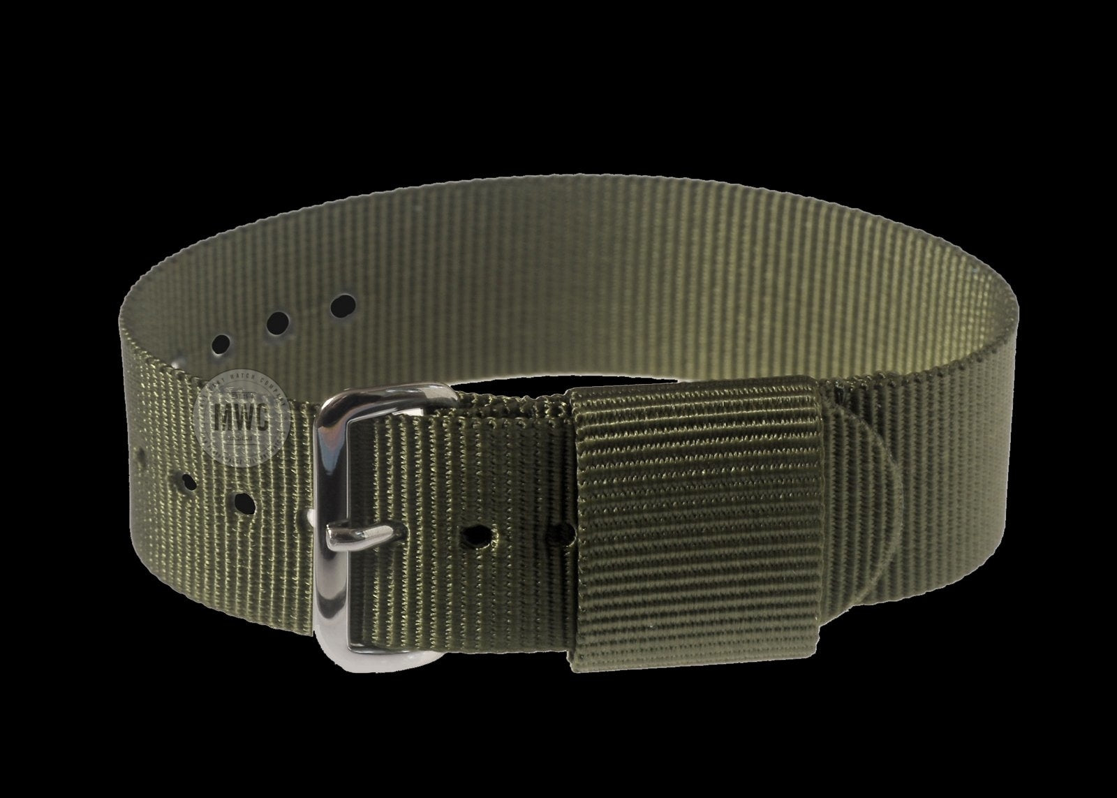20mm US-Muster Olivgrünes Militär-Uhrenarmband