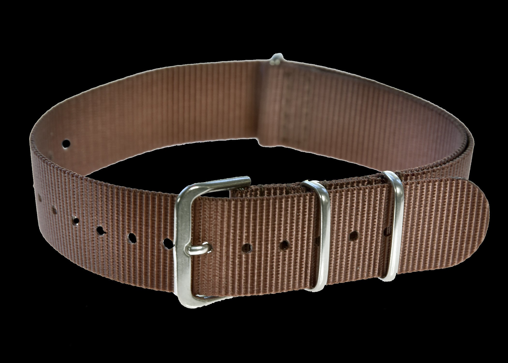 18mm braunes NATO-Militär-Uhrenarmband