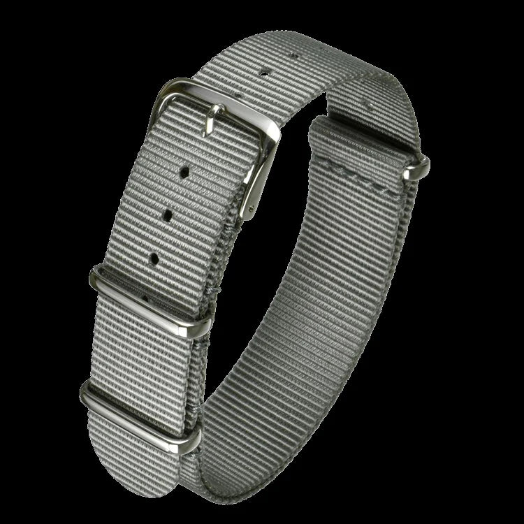 Correa militar NATO gris de 22mm