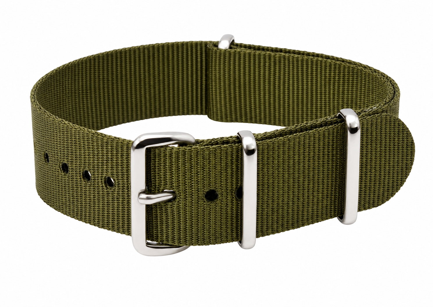 20mm Olive NATO Military Watch Strap