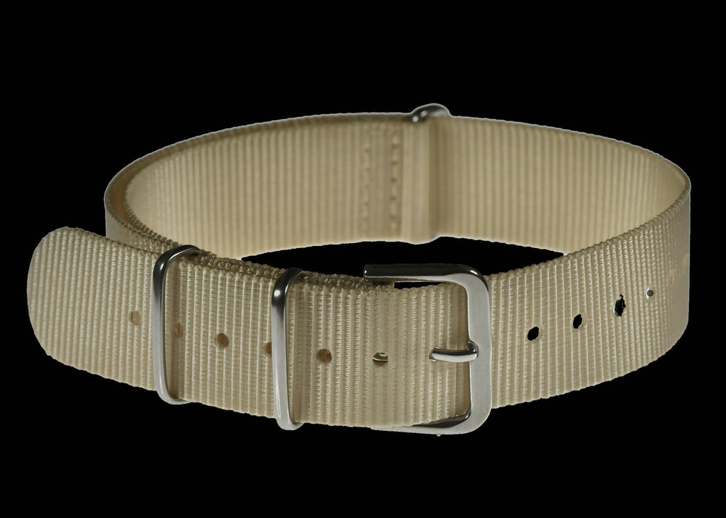 18mm NATO Webbing Strap - Light Sand / Desert Pattern