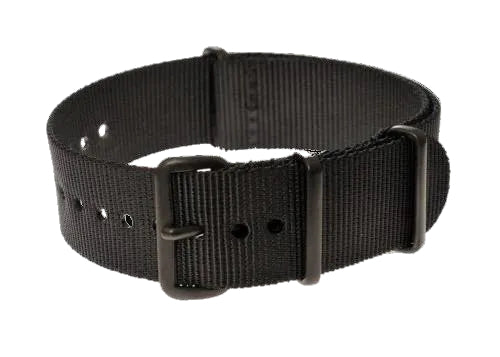 18mm PVD Black NATO Military Watch Strap