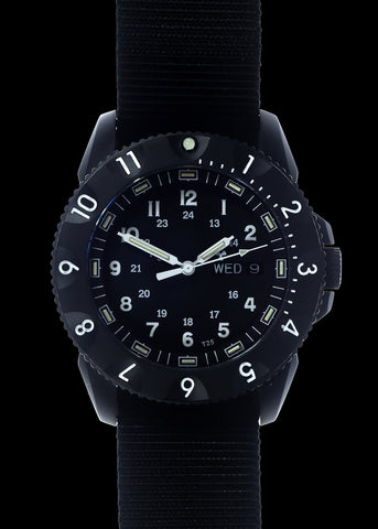 MWC P656 2025 Model PVD Tactical Series Watch with Day/Date, GTLS Tritium and Sapphire Crystal