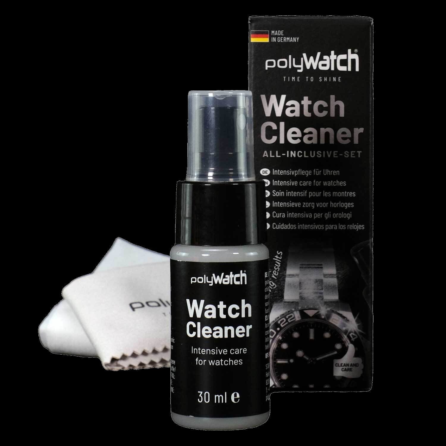 POLYWATCH Spray Nettoyant Intensif pour Montres Ensemble Tout Inclus Sans Solvant