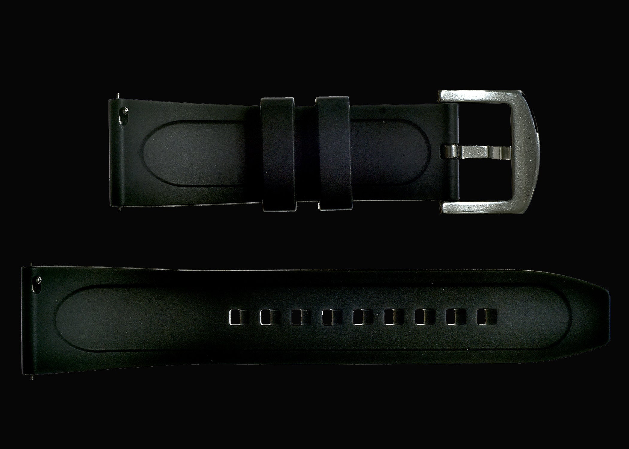Bracelet en Caoutchouc FKM 20mm (Lisse) avec Système de Libération Rapide pour un Montage et un Retrait Faciles et Rapides